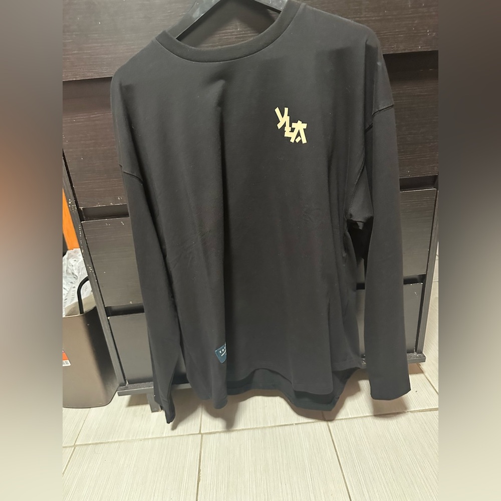 YoungLA Black Long Sleeve Tee Casual Sportswear